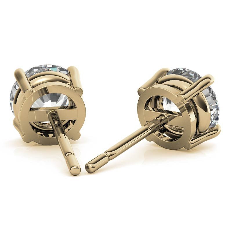 0.50 CTW AGI Certified Lab Grown Diamond (G - VS) Stud Earrings in Choice Of 14K White or Yellow Gold - New Generation Old Tradition