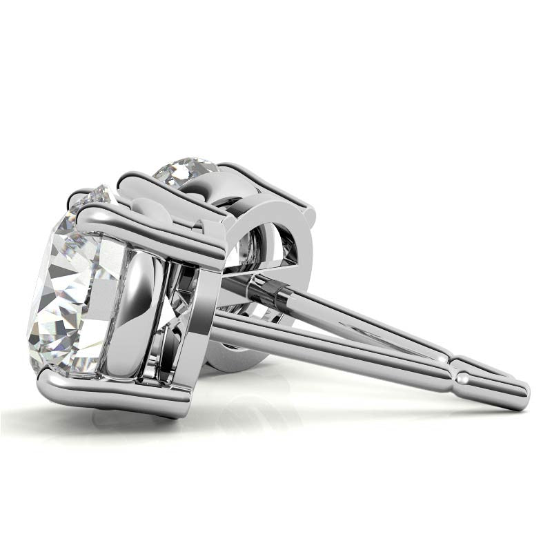 0.50 CTW AGI Certified Lab Grown Diamond (G - VS) Stud Earrings in Choice Of 14K White or Yellow Gold - New Generation Old Tradition